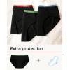 imageINNERSY Big Girls Period Panties Menstrual Underwear for First Period Starter 3PackBright Black