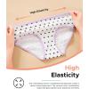 imageINNERSY Girls Cotton Underwear Teen Comfortable Panties Size 816 Briefs 6 Pack1 Dot5 Colors
