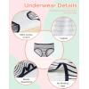 imageINNERSY Girls Cotton Underwear Teen Comfortable Panties Size 816 Briefs 6 Pack1 Stripe5 Colors