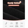 imageINNERSY Girls Cotton Underwear Teen Comfortable Panties Size 816 Briefs 6 PackAll Black