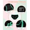 imageINNERSY Girls Cotton Underwear Teen Comfortable Panties Size 816 Briefs 6 PackBlack With Neon Hem