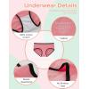 imageINNERSY Girls Cotton Underwear Teen Comfortable Panties Size 816 Briefs 6 PackBright Colors With Black Hem