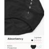imageINNERSY Girls Period Underwear Hipster Cotton Menstrual Panties for Teens 6 PackBlack