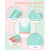 imageINNERSY Girls Sports Bra Cotton Comfortable Wireless Training Bra for Teen Girls 3 PackOrangelight Greenwhite