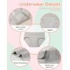 imageINNERSY Teen Girls Underwear Cotton Stretch Briefs Comfy Mid Rise Panties 6 Pack2 Black2 White2 Grey