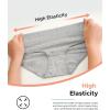 imageINNERSY Teen Girls Underwear Cotton Stretch Briefs Comfy Mid Rise Panties 6 Pack2 Black2 White2 Grey