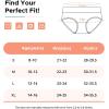 imageINNERSY Teen Girls Underwear Cotton Stretch Briefs Comfy Mid Rise Panties 6 Pack3 Dark3 Light