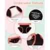 imageINNERSY Teen Girls Underwear Cotton Stretch Briefs Comfy Mid Rise Panties 6 PackColorful Black
