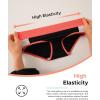imageINNERSY Teen Girls Underwear Cotton Stretch Briefs Comfy Mid Rise Panties 6 PackColorful Black
