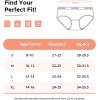 imageINNERSY Teen Girls Underwear Cotton Stretch Briefs Comfy Mid Rise Panties 6 PackSolid Black