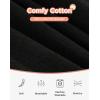imageINNERSY Teen Girls Underwear Cotton Stretch Briefs Comfy Mid Rise Panties 6 PackSolid Black