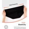 imageINNERSY Teen Girls Underwear Cotton Stretch Briefs Comfy Mid Rise Panties 6 PackSolid Black