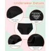 imageINNERSY Teen Girls Underwear Cotton Stretch Briefs Comfy Mid Rise Panties 6 PackSolid Black