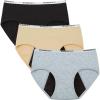 imageINNERSY Big Girls Period Panties Menstrual Underwear for First Period Starter 3PackBasics