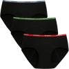 imageINNERSY Big Girls Period Panties Menstrual Underwear for First Period Starter 3PackBright Black