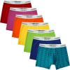 imageINNERSY Boys Boxer Briefs Cotton Breathable Underwear for 818 Teens 7 PackBright Blend