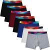 imageINNERSY Boys Boxer Briefs Cotton Breathable Underwear for 818 Teens 7 PackColorful Basics