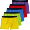 imageINNERSY Boys Underwear Stretchy Cotton Soft Boxer Briefs for 618 Teen Boys 5 PackBright Colors