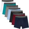 imageINNERSY Mens Boxer Briefs Cotton Stretchy Underwear 7 Pack for a WeekVariegated