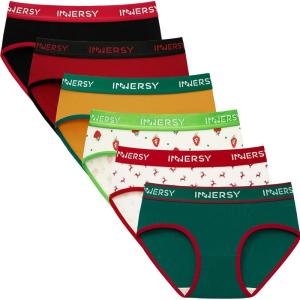 imageINNERSY Big Girls Underwear Age 816 Teens Cotton Briefs No Wedgies Panties 6 PackChildhood Fun