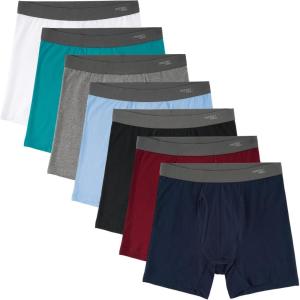 imageINNERSY Mens Boxer Briefs Cotton Stretchy Underwear 7 Pack for a WeekVariegated