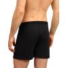 imageINNERSY Mens Cotton Knit Boxer Shorts Loose Fit Soft Lounge Underwear 4Pack4 Black