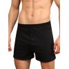 imageINNERSY Mens Cotton Knit Boxer Shorts Loose Fit Soft Lounge Underwear 4Pack4 Black