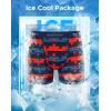 imageINNERSY Mens Mesh Boxer Briefs Cooling Breathable Sports Underwear WFly 4PackInterstellar