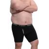 imageINNERSY Mens Plus Size Underwear Cotton Boxer Briefs Moisture Wicking Boxers 4 PackBlack