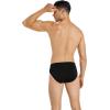 imageINNERSY Mens Underwear Briefs Bikini Cut Covered Waistband Underpants 4Pack4 Black