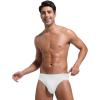 imageINNERSY Mens Underwear Briefs Bikini Cut Covered Waistband Underpants 4PackWhite