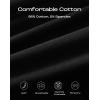 imageINNERSY Womens 4quot Inseam Boxers Briefs Cotton Boyshorts Underwear Ladies Panties 3Pack3 Black