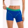imageINNERSY Womens 4quot Inseam Boxers Briefs Cotton Boyshorts Underwear Ladies Panties 3PackBlue Nude Trio