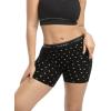 imageINNERSY Womens 4quot Inseam Boxers Briefs Cotton Boyshorts Underwear Ladies Panties 3PackFlowercovered
