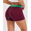 imageINNERSY Womens 4quot Inseam Boxers Briefs Cotton Boyshorts Underwear Ladies Panties 3PackRetro Redgreen