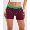 imageINNERSY Womens 4quot Inseam Boxers Briefs Cotton Boyshorts Underwear Ladies Panties 3PackRetro Redgreen