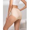 imageINNERSY Womens High Waisted Lace Underwear Full Coverage Silky Nylon Briefs Panties 4PackBright Fresh