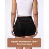 imageINNERSY Womens High Waisted Period Underwear Boy Shorts Panties for Postpartum Menstrual 3PackBlack