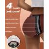 imageINNERSY Womens Hipster Period Underwear Postpartum Teens Menstrual Panties 3PackHeavy Flow Maillard Colors