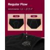 imageINNERSY Womens Hipster Period Underwear Postpartum Teens Menstrual Panties 3PackLight Flow 3 Black