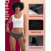 imageINNERSY Womens Hipster Period Underwear Postpartum Teens Menstrual Panties 3PackLight Flow 3 Grey