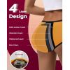 imageINNERSY Womens Hipster Period Underwear Postpartum Teens Menstrual Panties 3PackLight Flow Amber Vintage