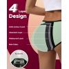 imageINNERSY Womens Hipster Period Underwear Postpartum Teens Menstrual Panties 3PackLight Flow Bright Spring