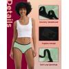imageINNERSY Womens Hipster Period Underwear Postpartum Teens Menstrual Panties 3PackLight Flow Bright Spring