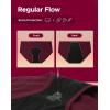 imageINNERSY Womens Hipster Period Underwear Postpartum Teens Menstrual Panties 3PackLight Flow Dark Vintage