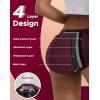 imageINNERSY Womens Hipster Period Underwear Postpartum Teens Menstrual Panties 3PackLight Flow Dark Vintage