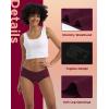 imageINNERSY Womens Hipster Period Underwear Postpartum Teens Menstrual Panties 3PackLight Flow Dark Vintage