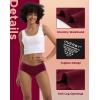 imageINNERSY Womens Hipster Period Underwear Postpartum Teens Menstrual Panties 3PackLight Flow Full Gusset