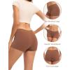 imageINNERSY Womens Lace Underwear Cotton Soft Boyshorts Panties Boxer Briefs 3 PackBrownBlackBeige