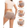 imageINNERSY Womens Lace Underwear Cotton Soft Boyshorts Panties Boxer Briefs 3 PackLeopardLight PinkRed